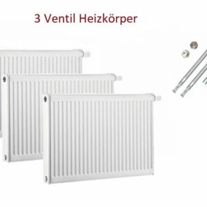 3 x Buderus Ventil Heizkörper VC-Profil Typ 22 600 x 1000 mm zu Discountpreisen