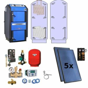 Atmos Paket P 39 Holzvergaserheizung DC 40 GSE 40 kW Holzkessel Solaranlage zu Discountpreisen