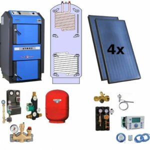 Atmos Paket P 39 Holzvergaser-Kessel DC 18 GSE 19 kW Pufferspeicher Solaranlage zu Discountpreisen