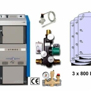 Atmos Holzvergaser DC 40 GSE 40 kW Speicher Holzkessel Holz-Heizung zu Discountpreisen