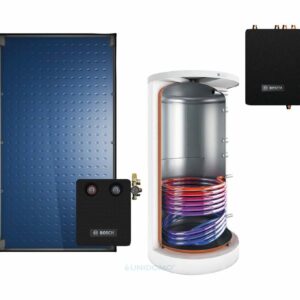 Bosch Solar-Systempaket JUPA SO789 FT226-2V AGS B-sol100-2 FKA5-2 zu Discountpreisen