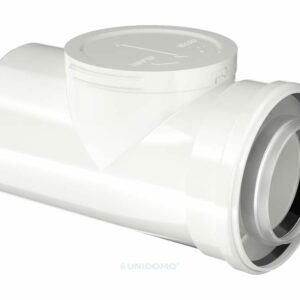 Buderus Luft-/Abgasrohr konzentrisch mit Prüföffnung – Ø 80/125 mm – Länge 250 mm – Farbe weiß zu Discountpreisen