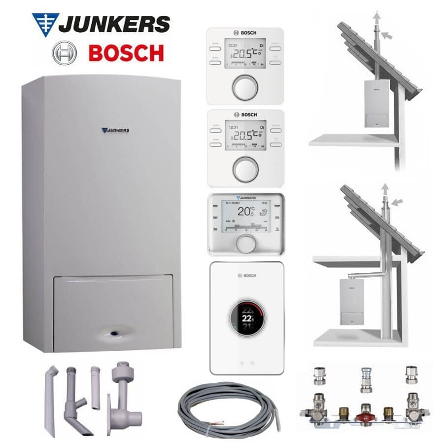 Junkers Bosch Universalschalter Aufputz, mit bis zu 4 frei wählbaren  Funktionen - Heizung und Solar zu Discountpreisen