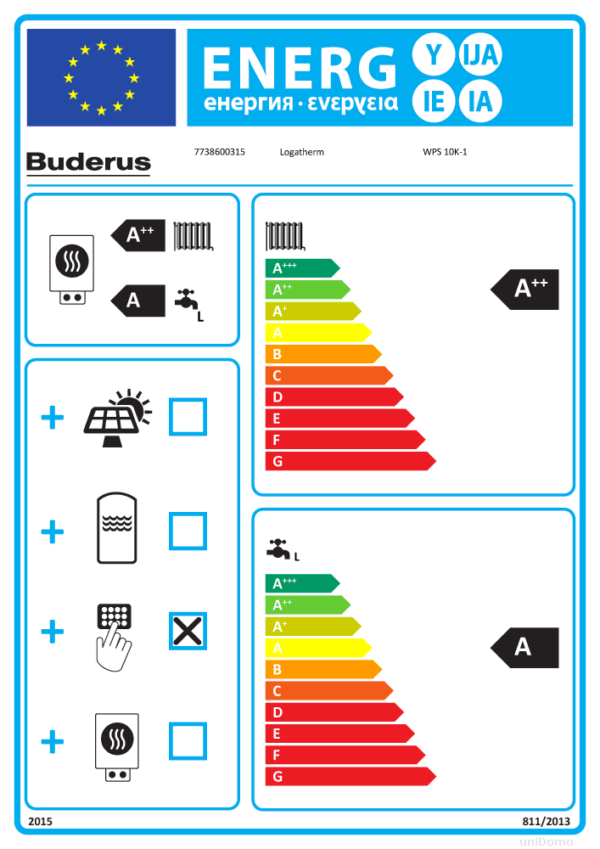 Buderus Sole/Wasser-Wärmepumpe WPS 10K-1 + Warmwasserspeicher