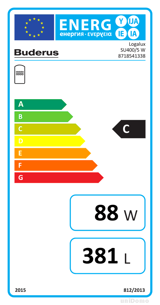 Buderus 400 Liter Warmwasserspeicher SU 400 /5W Brauchwasserspeicher