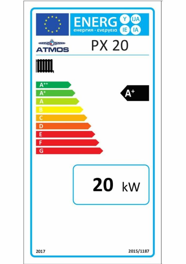 Atmos Pellet-Paket P10 mit PX20 Pellet-Heizkessel + Warmwasser und Solar