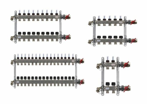 Buderus Heizkreisverteiler HVE-FD-AK mit Durchflussmengenmesser