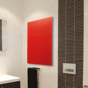 Infrarotheizung Glaspaneele Rot 600 Watt Maße 60 x 80 cm zu Discountpreisen