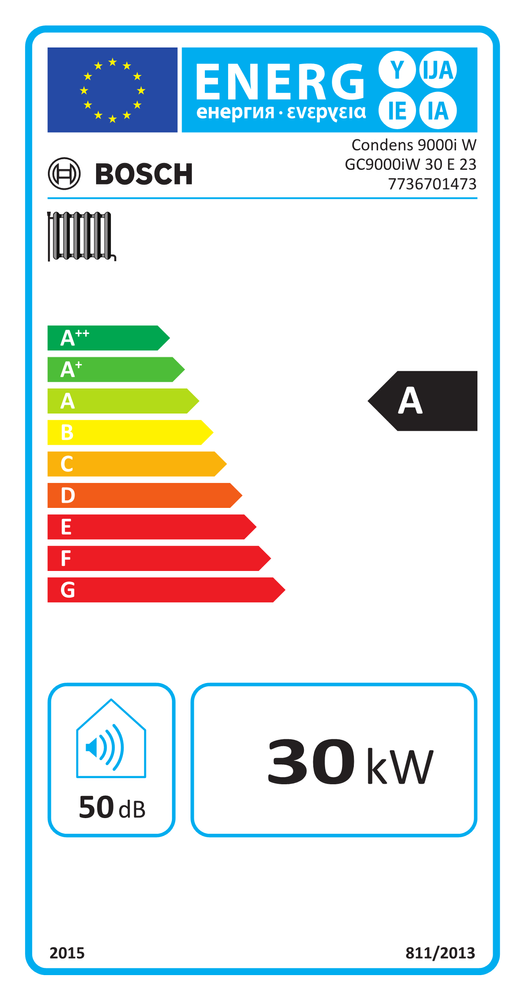 Bosch Gas-Brennwerttherme Condens GC 9000iW 30 E 23 weiß