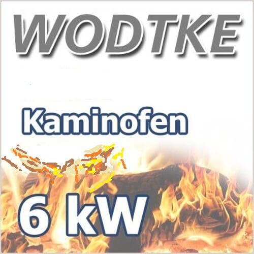 Wodtke Holiday Kaminofen 6 kW Raumluftunabhängig black / nouga 086301