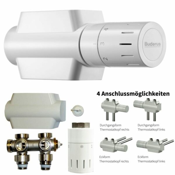 Buderus Ventil-Armaturen Set Multiblock Universal Eck- und Durchgangsform