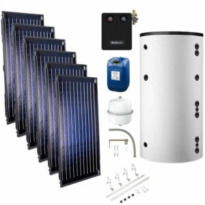 Buderus heizungsunterstützende Solaranlage S76 w Topas 6x SKN -AD zu Discountpreisen