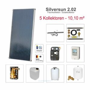 Solarbayer Silversun Solarpaket 5 Fläche m2: Brutto 10,10 / Apertur 9,15 zu Discountpreisen