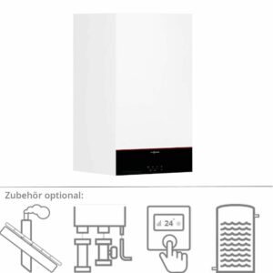 Viessmann Vitodens 100-W Brennwert Gastherme 3,2 – 19 kW optional mit Zubehör zu Discountpreisen